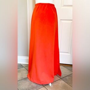 Jennifer Boutique Dallas vintage red-orange maxi skirt